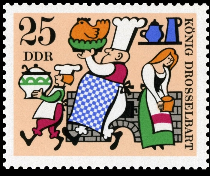 (1967-086) Марка Германия (ГДР) "Сказка (5)"    Фольклор II &Theta;