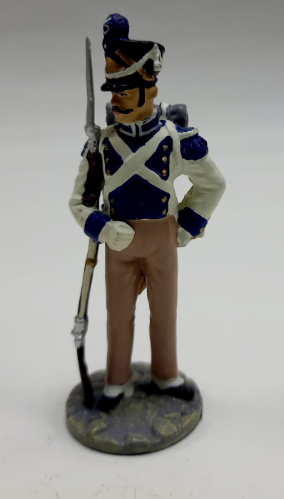 Оловянный солдатик &quot;Рядовой Фузилерной роты 6-го полка линейной пехоты, 1812-1813 г.&quot;