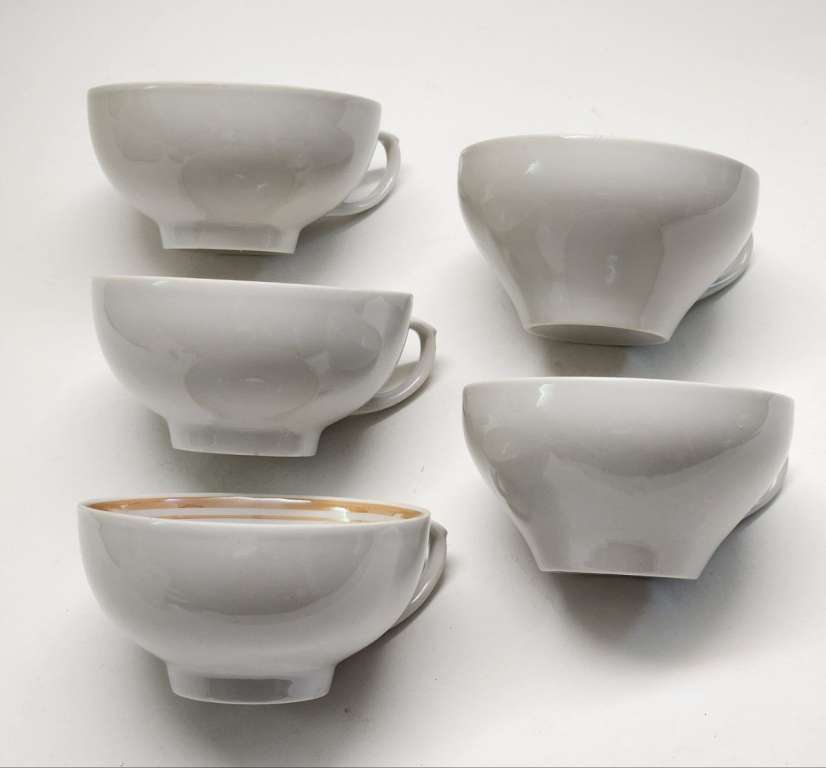 Чашки чайные 5 шт Дулево двух видов