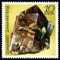 (1972-008) Марка Германия (ГДР) "Циннвальдит"    Минералы III Θ