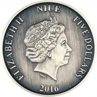 () Монета Остров Ниуэ 2016 год 5 долларов ""  Биметалл (Серебро - Ниобиум)  AU