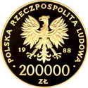 () Монета Польша 1988 год 200000 злотых ""   PROOF