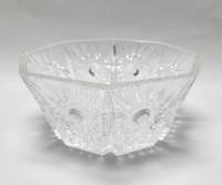 Салатник восьмиугольник хрусталь СССР  (сост. на фото)