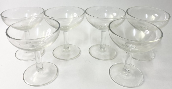 Бокалы фужеры 6 шт стекло 