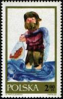 (1968-012) Марка Польша "Рыбак и рыбка"   Сказки II Θ
