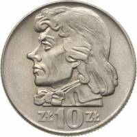 (1969) Монета Польша 1969 год 10 злотых "Тадеуш Костюшко"  Медь-Никель  XF