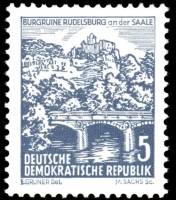 (1961-029) Марка Германия (ГДР) "Руины Рудельсбурга"    Ланшафты II Θ