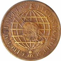 (№1809km282) Монета Бразилия 1809 год 40 Reacute;is