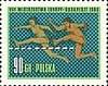 (1966-032) Марка Польша "Бег с препятствиями" , III Θ