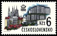 (1978-041) Марка Чехословакия "Городские районы"    Городские пейзажи Праги III O