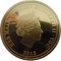 (№2013) Монета Тристан да Кунья 2013 год 1 Guinea (History of The Guinea, King James II (1685-1688))