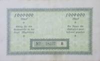 (№1923) Банкнота Германия 1923 год "1,000,000 Mark"