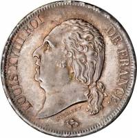 (№1816km711) Монета Франция 1816 год 5 Francs (А, Б, ББ, Д, З, И, К, Л, М, МА, М, Т, Ш)