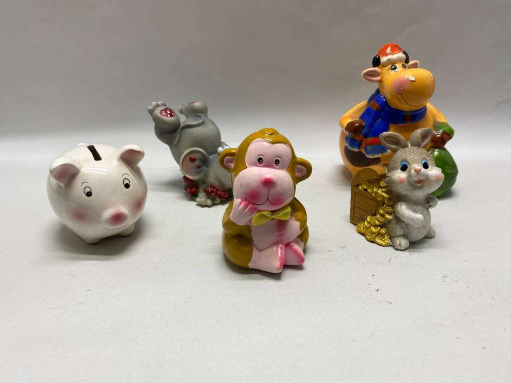 Копилка разной фомы 5 шт