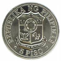 (1975) Монета Филиппины 1975 год 5 песо "Фердинанд Маркос"  Никель  UNC