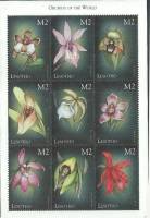 (№1999-1500) Лист марок Лесото 1999 год "Орхидеи", Гашеный