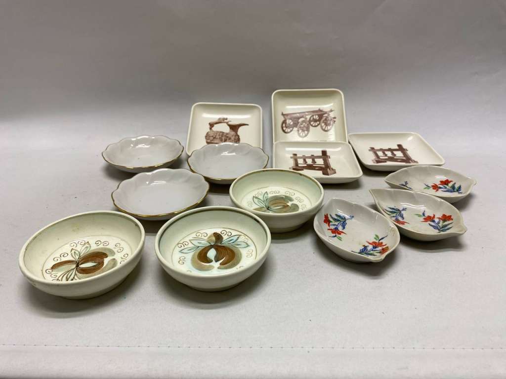 Креманки 13 шт фарфор, пластик