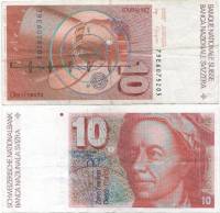 (1979) Банкнота Швейцария 1979 год 10 франков "Леонард Эйлер" Wyss - Languetin  VF