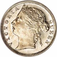 (№1871km11) Монета Стрейтс Сетлментс 1871 год 10 Cents