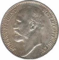 (№1924y8) Монета Лихтенштейн 1924 год 1 Frank