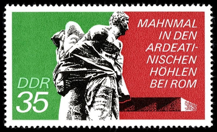 (1974-077) Марка Германия (ГДР) &quot;Мемориал, Риме&quot;    Скульптурные памятники II Θ