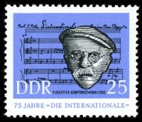 (1963-033) Марка Германия (ГДР) "Пьер Кретьен Дегейтер"    Интенацинал III Θ
