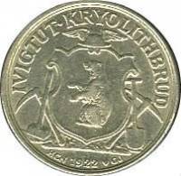 (№1922kmTn46) Монета Гренладия 1922 год 10 Oslash;re (Ivigtut Добыча Криолита)