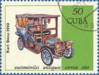 (1984-093) Марка Куба "Бенц 1910"    Автомобили III Θ