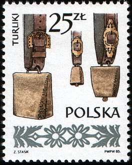 (1985-024) Марка Польша &quot;Колокола &quot;    Народные музыкальные инструменты III Θ