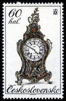 (1979-046) Марка Чехословакия "Рококо"    Исторические часы I Θ