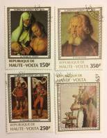 --  Набор марок Верхняя Вольта 4 шт.  Гашёные , III Θ