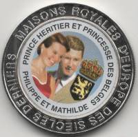 (1999) Монета Дем Республика Конго 1999 год 5 франков "Филипп и Матильда"  Медь-Никель  PROOF