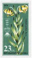 (1978-044) Марка Болгария "Лилия Янка"   Редкие цветы III Θ
