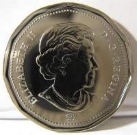 (1935) Монета Канада 2008 год 1 доллар   Никель  UNC