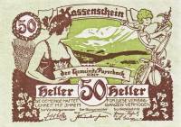 (№1920) Банкнота Австрия 1920 год "50 Heller"