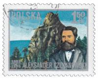 (1976-040) Марка Польша "А. Чекановский"    100 лет со дня смерти Александра Чекановского I Θ