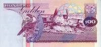 (1998) Банкнота Суринам 1998 год 100 гульденов "Центральный банк"   UNC