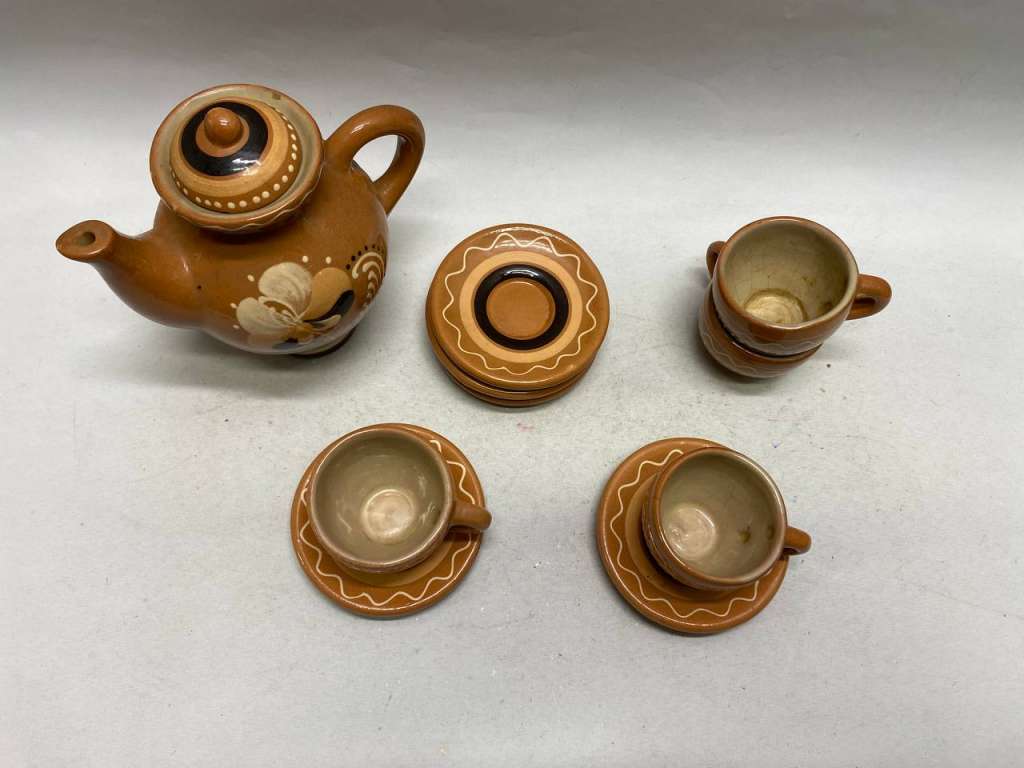 Кофейный сервиз керамика 10 предметов