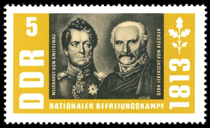 (1963-056) Марка Германия (ГДР) "Граф фон Гнейзенау, Фюрст Блюхер"    Освобождение II &Theta;