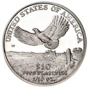 (2000w) Монета США 2000 год 10 долларов    PROOF