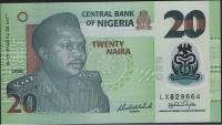 (2008) Банкнота Нигерия 2008 год 20 найра "Муртала Рамат Мухаммед" Пластик  UNC