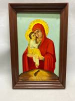 Икона Богородица в деревянной раме 53*36 см