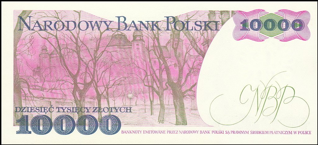 (1988) Банкнота Польша 1988 год 10 000 злотых &quot;Станислав Выспяньский&quot;   XF