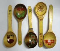 Ложки деревянные 5 шт (сост на фото)