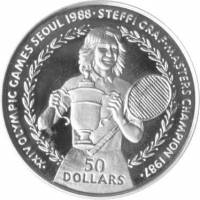 () Монета Остров Ниуэ 1988 год 500  ""   Биметалл (Серебро - Ниобиум)  AU