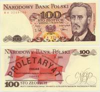 (1988) Банкнота Польша 1988 год 100 злотых "Людвиг Варинский"   UNC
