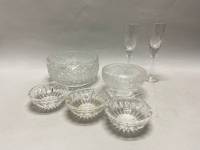 Салатник конфетница, креманки и 2 рюмки