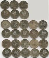 169 171 173 175 177 179-186 13 монет по 2 злотых Набор монет Польша 2009 год   UNC