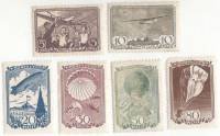 1938-57 58 60 61 63 64 Серия Набор марок 6 шт СССР  Авиационный спорт II O