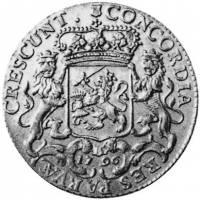 (№1796km15) Монета Нидерланды 1796 год 1/2 Ducat